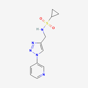 N-((1-(pyridin-3-yl)-1H-1,2,3-triazol-4-yl)methyl)cyclopropanesulfonamide