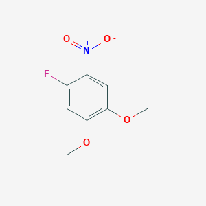 molecular formula C8H8FNO4 B2613781 1-Fluoro-4,5-dimethoxy-2-nitrobenzene CAS No. 959081-93-7