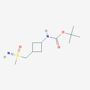 Tert-butyl N-[3-[(methylsulfonimidoyl)methyl]cyclobutyl]carbamate