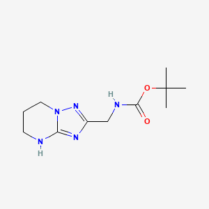 Tert-butyl N-(4,5,6,7-tetrahydro-[1,2,4]triazolo[1,5-a]pyrimidin-2-ylmethyl)carbamate