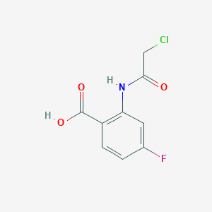 molecular formula C9H7ClFNO3 B2613808 2-(2-氯乙酰胺基)-4-氟苯甲酸 CAS No. 929973-85-3