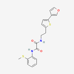 N1-(2-(5-(furan-3-yl)thiophen-2-yl)ethyl)-N2-(2-(methylthio)phenyl)oxalamide