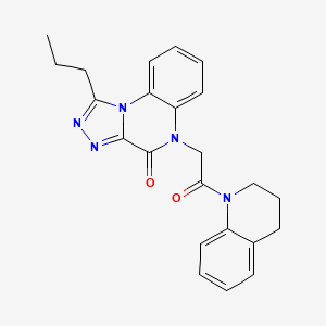 5-(2-(3,4-dihydroquinolin-1(2H)-yl)-2-oxoethyl)-1-propyl-[1,2,4]triazolo[4,3-a]quinoxalin-4(5H)-one