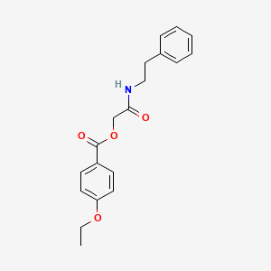 molecular formula C19H21NO4 B2613815 [(2-Phenylethyl)carbamoyl]methyl 4-ethoxybenzoate CAS No. 876531-12-3