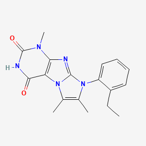 8-(2-ethylphenyl)-1,6,7-trimethyl-1H-imidazo[2,1-f]purine-2,4(3H,8H)-dione