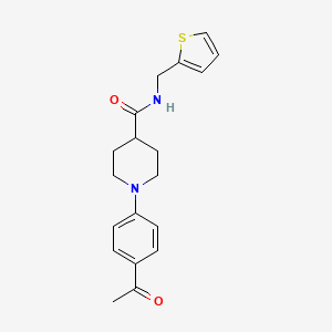 1-(4-acetylphenyl)-N-(2-thienylmethyl)-4-piperidinecarboxamide