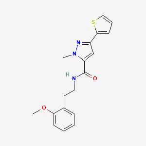 N-(2-methoxyphenethyl)-1-methyl-3-(thiophen-2-yl)-1H-pyrazole-5-carboxamide
