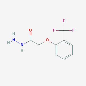 molecular formula C9H9F3N2O2 B2613826 2-[2-(Trifluoromethyl)phenoxy]acetohydrazide CAS No. 874804-00-9