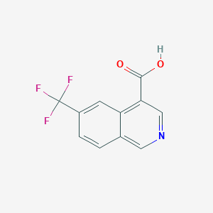 molecular formula C11H6F3NO2 B2613827 6-(三氟甲基)异喹啉-4-羧酸 CAS No. 2177266-08-7