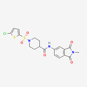 1-((5-chlorothiophen-2-yl)sulfonyl)-N-(2-methyl-1,3-dioxoisoindolin-5-yl)piperidine-4-carboxamide