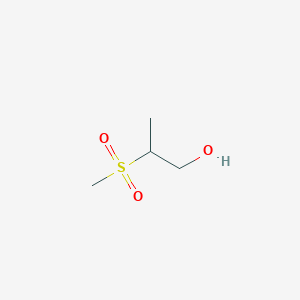 molecular formula C4H10O3S B2613831 2-Methanesulfonylpropan-1-ol CAS No. 21975-08-6