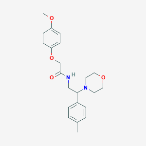 2-(4-methoxyphenoxy)-N-(2-morpholino-2-(p-tolyl)ethyl)acetamide