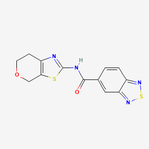 N-(6,7-dihydro-4H-pyrano[4,3-d]thiazol-2-yl)benzo[c][1,2,5]thiadiazole-5-carboxamide