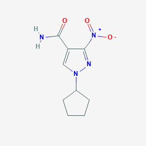 1-cyclopentyl-3-nitro-1H-pyrazole-4-carboxamide