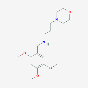 molecular formula C17H28N2O4 B261386 3-(morpholin-4-yl)-N-(2,4,5-trimethoxybenzyl)propan-1-amine 