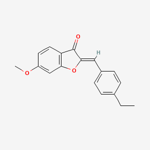(Z)-2-(4-ethylbenzylidene)-6-methoxybenzofuran-3(2H)-one