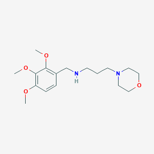 molecular formula C17H28N2O4 B261387 N-[3-(4-morpholinyl)propyl]-N-(2,3,4-trimethoxybenzyl)amine 