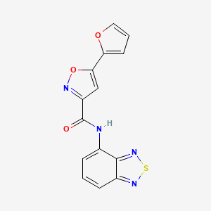 N-(benzo[c][1,2,5]thiadiazol-4-yl)-5-(furan-2-yl)isoxazole-3-carboxamide