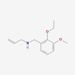 molecular formula C13H19NO2 B261390 N-allyl-N-(2-ethoxy-3-methoxybenzyl)amine 