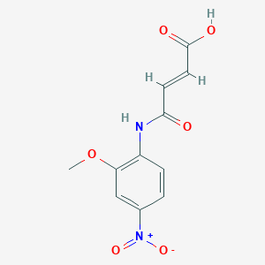 molecular formula C11H10N2O6 B2613907 (2E)-4-[(2-methoxy-4-nitrophenyl)amino]-4-oxobut-2-enoic acid CAS No. 450384-97-1