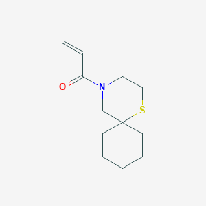molecular formula C12H19NOS B2613912 1-(1-Thia-4-azaspiro[5.5]undecan-4-yl)prop-2-en-1-one CAS No. 2210049-17-3