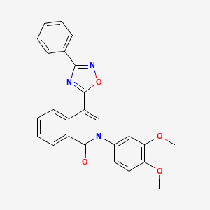 2-(3,4-dimethoxyphenyl)-4-(3-phenyl-1,2,4-oxadiazol-5-yl)-1,2-dihydroisoquinolin-1-one