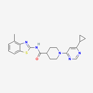 1-(6-cyclopropylpyrimidin-4-yl)-N-(4-methylbenzo[d]thiazol-2-yl)piperidine-4-carboxamide
