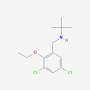 molecular formula C13H19Cl2NO B261394 N-(3,5-dichloro-2-ethoxybenzyl)-2-methylpropan-2-amine 