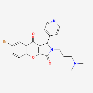 7-Bromo-2-(3-(dimethylamino)propyl)-1-(pyridin-4-yl)-1,2-dihydrochromeno[2,3-c]pyrrole-3,9-dione