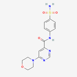 6-morpholino-N-(4-sulfamoylphenyl)pyrimidine-4-carboxamide