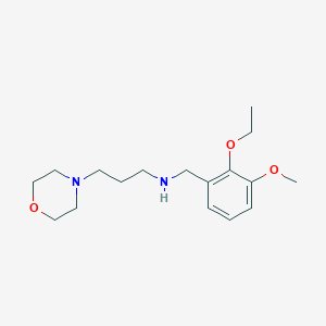 molecular formula C17H28N2O3 B261396 N-(2-ethoxy-3-methoxybenzyl)-3-(morpholin-4-yl)propan-1-amine 