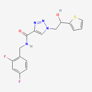 N-(2,4-difluorobenzyl)-1-(2-hydroxy-2-(thiophen-2-yl)ethyl)-1H-1,2,3-triazole-4-carboxamide