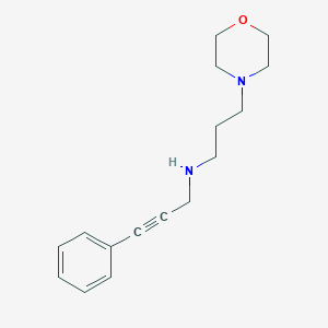 molecular formula C16H22N2O B261397 N-[3-(morpholin-4-yl)propyl]-3-phenylprop-2-yn-1-amine 