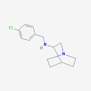 molecular formula C14H19ClN2 B261398 N-(1-azabicyclo[2.2.2]oct-3-yl)-N-(4-chlorobenzyl)amine 