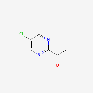 molecular formula C6H5ClN2O B2613995 1-(5-氯嘧啶-2-基)乙酮 CAS No. 1822666-76-1