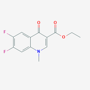 molecular formula C13H11F2NO3 B2613998 6,7-二氟-1-甲基-4-氧代-1,4-二氢喹啉-3-羧酸乙酯 CAS No. 124458-07-7