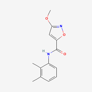 molecular formula C13H14N2O3 B2613999 N-(2,3-二甲基苯基)-3-甲氧基异噁唑-5-甲酰胺 CAS No. 1428348-35-9
