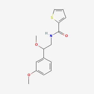 molecular formula C15H17NO3S B2614000 N-(2-methoxy-2-(3-methoxyphenyl)ethyl)thiophene-2-carboxamide CAS No. 1797557-54-0