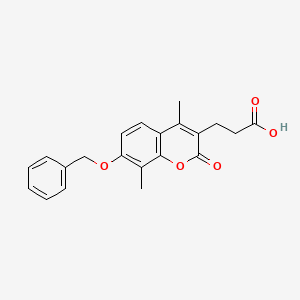 3-[7-(benzyloxy)-4,8-dimethyl-2-oxo-2H-chromen-3-yl]propanoic acid