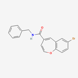 molecular formula C18H14BrNO2 B2614013 N-benzyl-7-bromo-1-benzoxepine-4-carboxamide CAS No. 950426-86-5