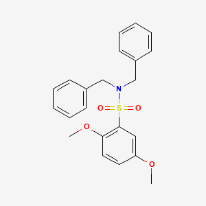 molecular formula C22H23NO4S B2614022 N,N-dibenzyl-2,5-dimethoxybenzenesulfonamide CAS No. 428494-93-3