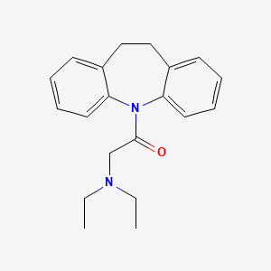 molecular formula C20H24N2O B2614024 2-(Diethylamino)-1-(5,6-dihydrobenzo[b][1]benzazepin-11-yl)ethanone CAS No. 858425-20-4