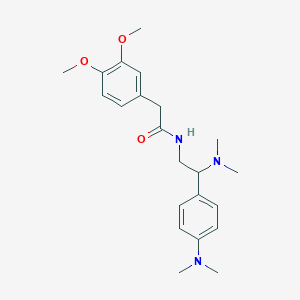 2-(3,4-dimethoxyphenyl)-N-[2-(dimethylamino)-2-[4-(dimethylamino)phenyl]ethyl]acetamide