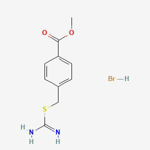 molecular formula C10H13BrN2O2S B2614030 4-[(氨基甲酰亚磺酰)甲基]苯甲酸甲酯氢溴酸盐 CAS No. 479580-58-0