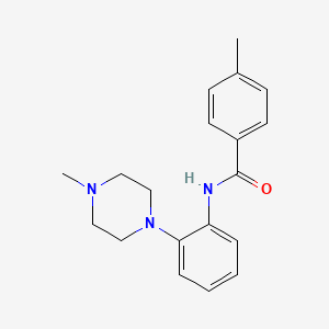 4-methyl-N-[2-(4-methylpiperazin-1-yl)phenyl]benzamide