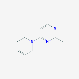 molecular formula C10H13N3 B2614047 4-(3,6-Dihydro-2H-pyridin-1-yl)-2-methylpyrimidine CAS No. 1866018-45-2