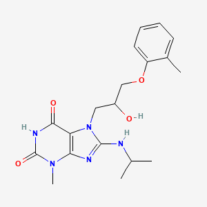 7-(2-hydroxy-3-(o-tolyloxy)propyl)-8-(isopropylamino)-3-methyl-1H-purine-2,6(3H,7H)-dione