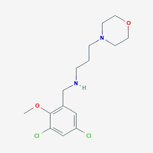 molecular formula C15H22Cl2N2O2 B261406 N-(3,5-dichloro-2-methoxybenzyl)-N-[3-(4-morpholinyl)propyl]amine 