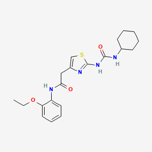 2-(2-(3-cyclohexylureido)thiazol-4-yl)-N-(2-ethoxyphenyl)acetamide