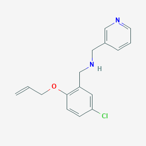 molecular formula C16H17ClN2O B261407 N-[2-(allyloxy)-5-chlorobenzyl]-N-(3-pyridinylmethyl)amine 